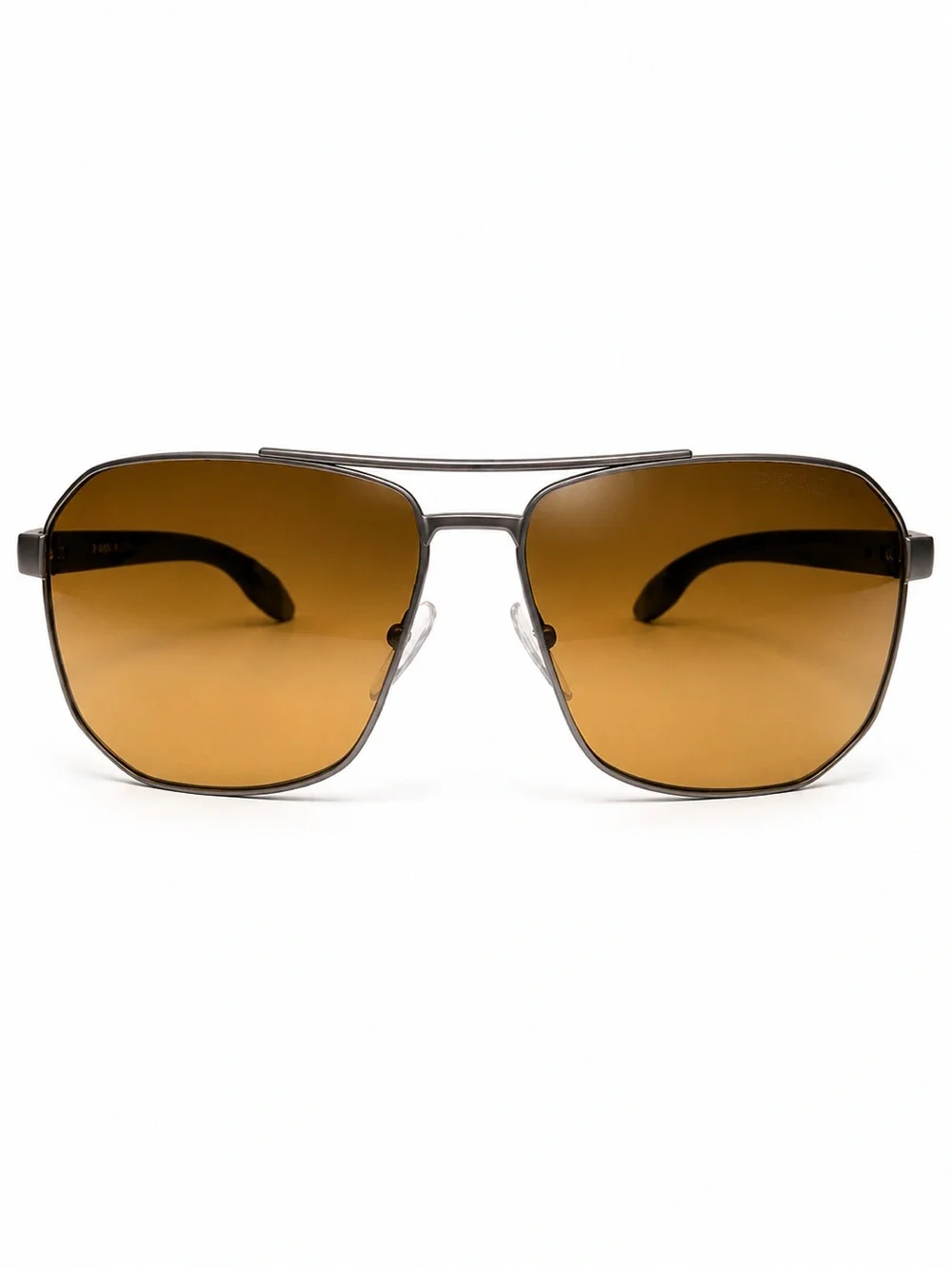 Prada Linea Rossa Green PS 51VS DG1-741 Polarized Aviator Sunglasses NIB Luxury